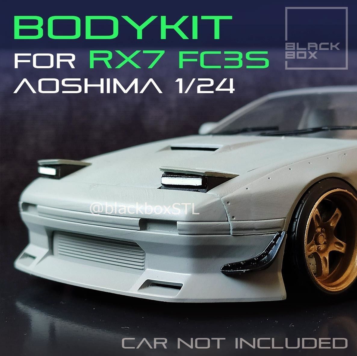 BODYKIT For RX7 FC3 Aoshima 1-24th modelkit 3D print model_2