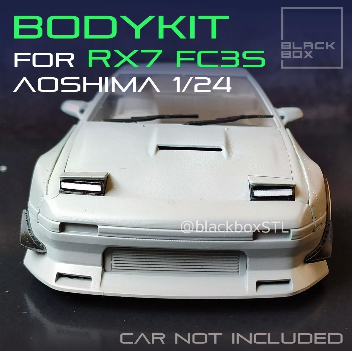 BODYKIT For RX7 FC3 Aoshima 1-24th modelkit 3D print model_6