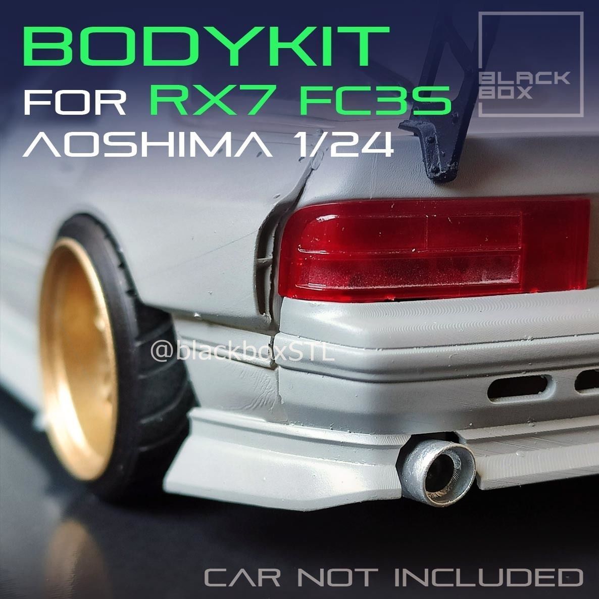 BODYKIT For RX7 FC3 Aoshima 1-24th modelkit 3D print model_4