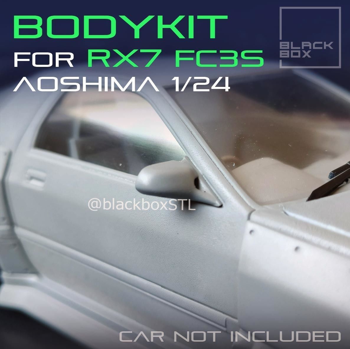 BODYKIT For RX7 FC3 Aoshima 1-24th modelkit 3D print model_3