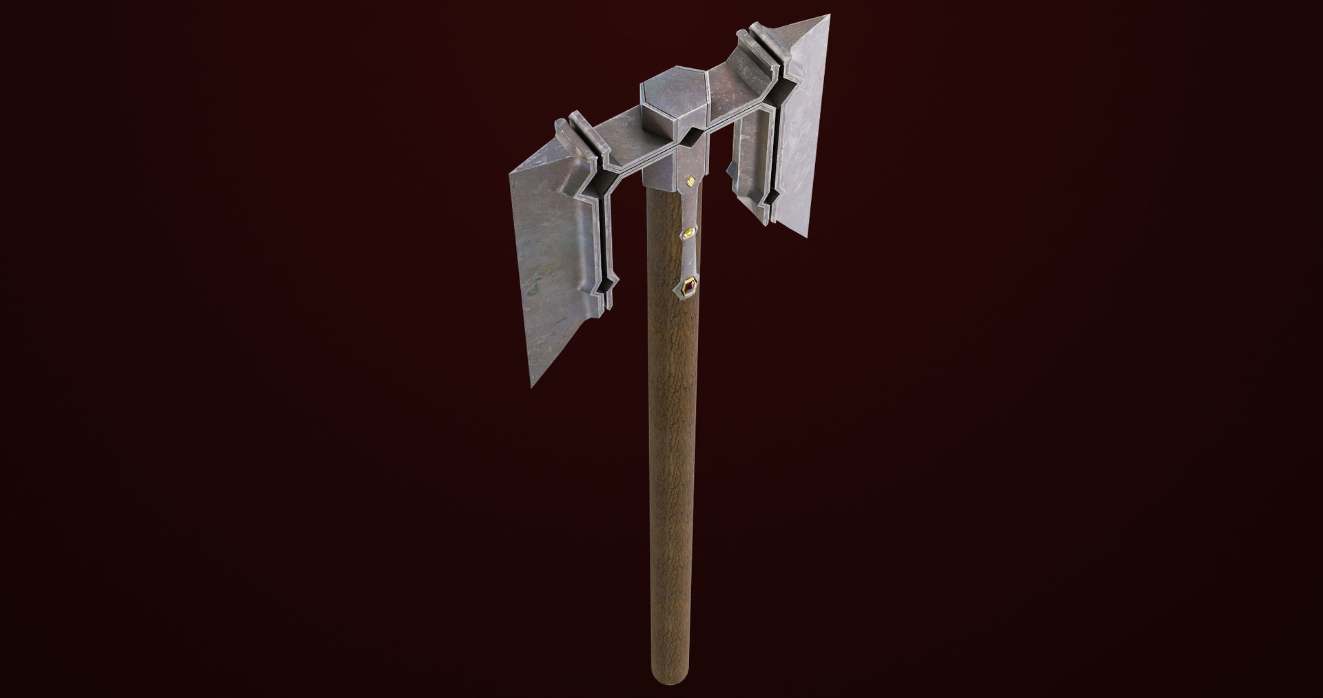 Battle Hammer 08 All PBR Unity UE V-Ray Textures Included Low-poly 3D model_15