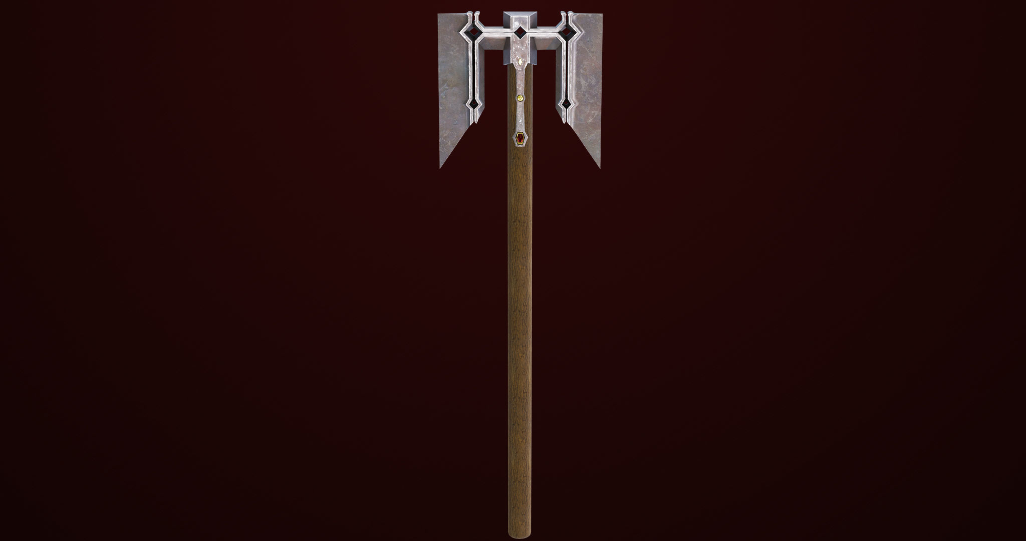 Battle Hammer 08 All PBR Unity UE V-Ray Textures Included Low-poly 3D model_1