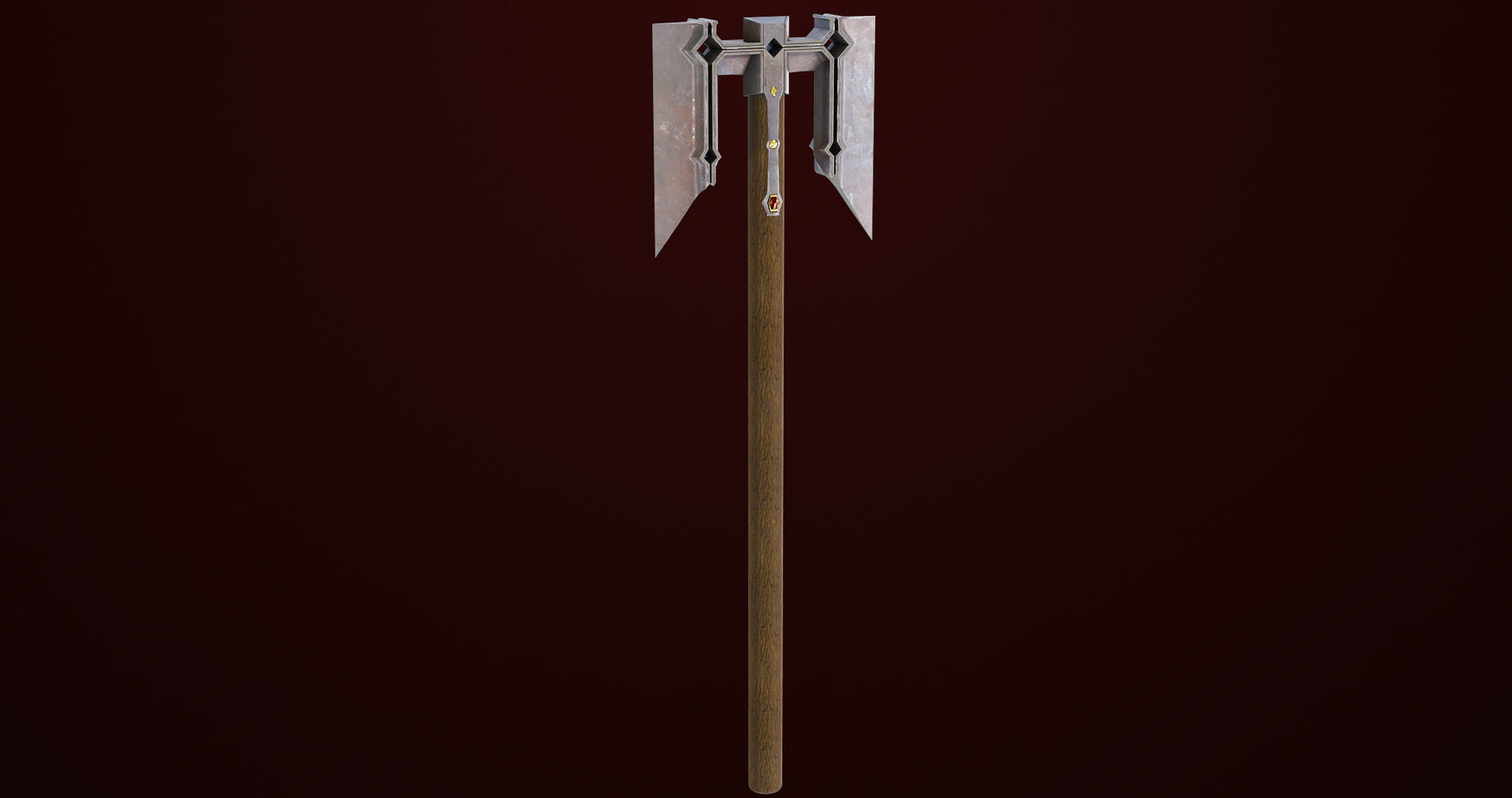 Battle Hammer 08 All PBR Unity UE V-Ray Textures Included Low-poly 3D model_3