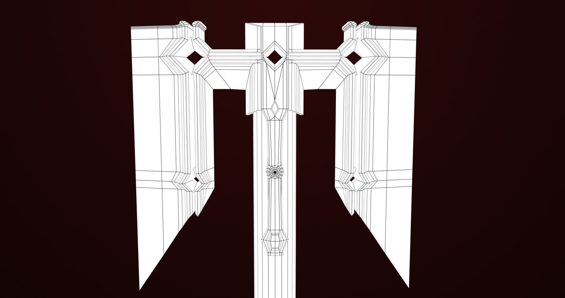 Battle Hammer 08 All PBR Unity UE V-Ray Textures Included Low-poly 3D model_26