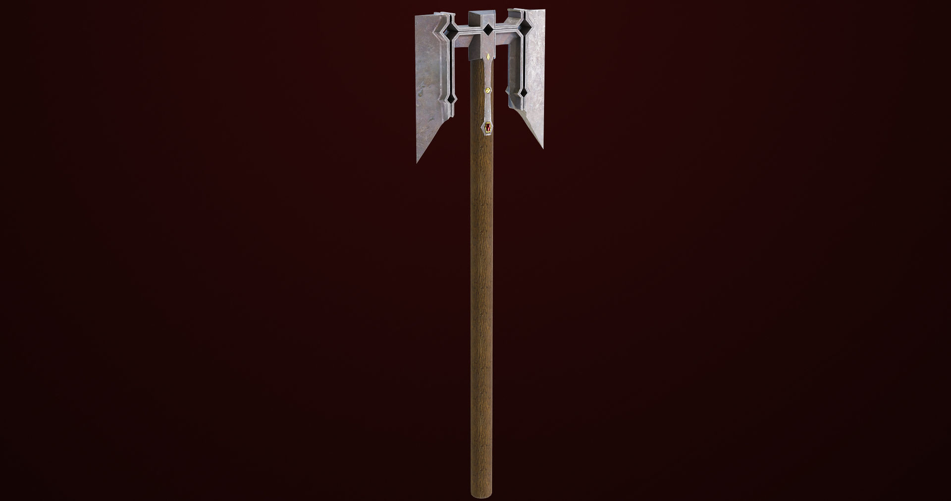 Battle Hammer 08 All PBR Unity UE V-Ray Textures Included Low-poly 3D model_2