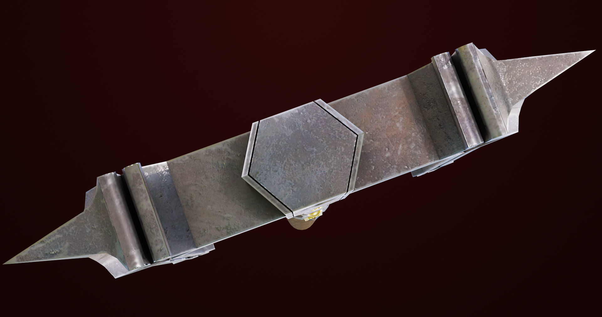 Battle Hammer 08 All PBR Unity UE V-Ray Textures Included Low-poly 3D model_6