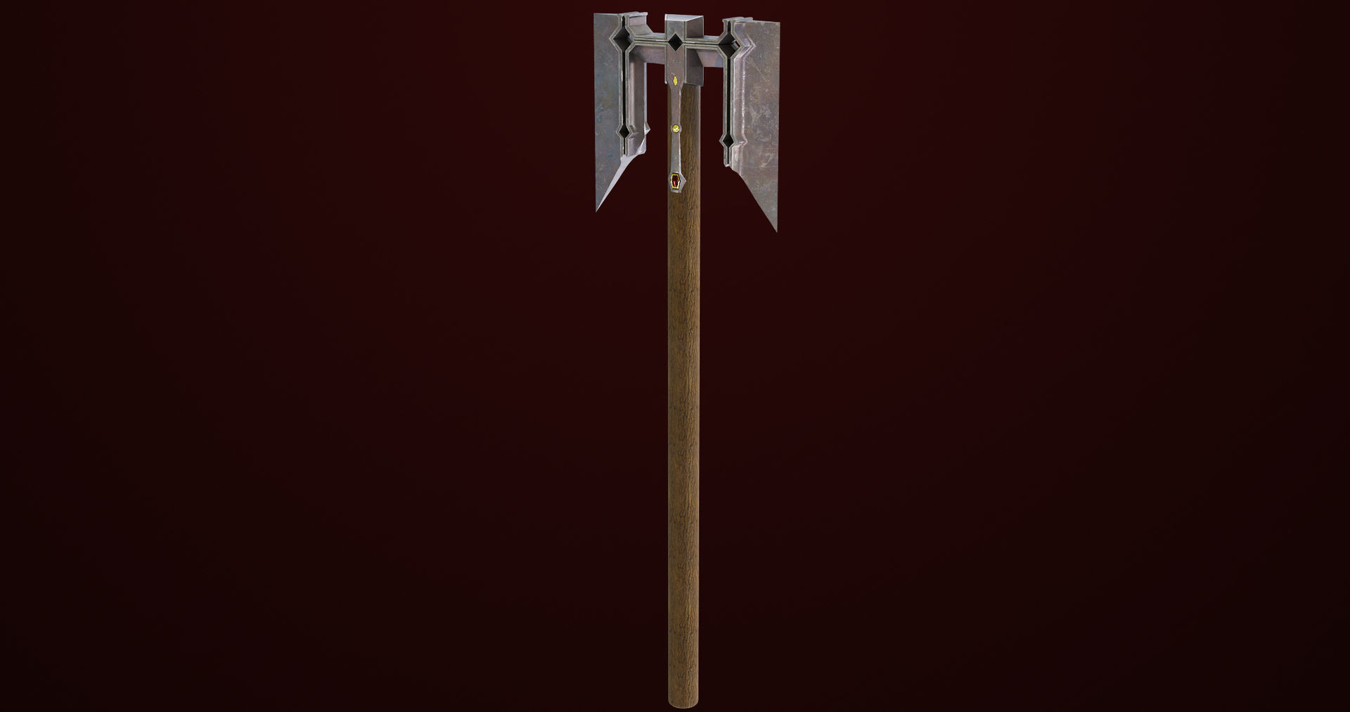 Battle Hammer 08 All PBR Unity UE V-Ray Textures Included Low-poly 3D model_4