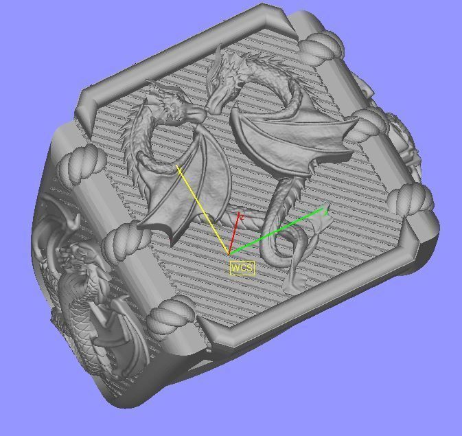 dragon ring 3D model_1