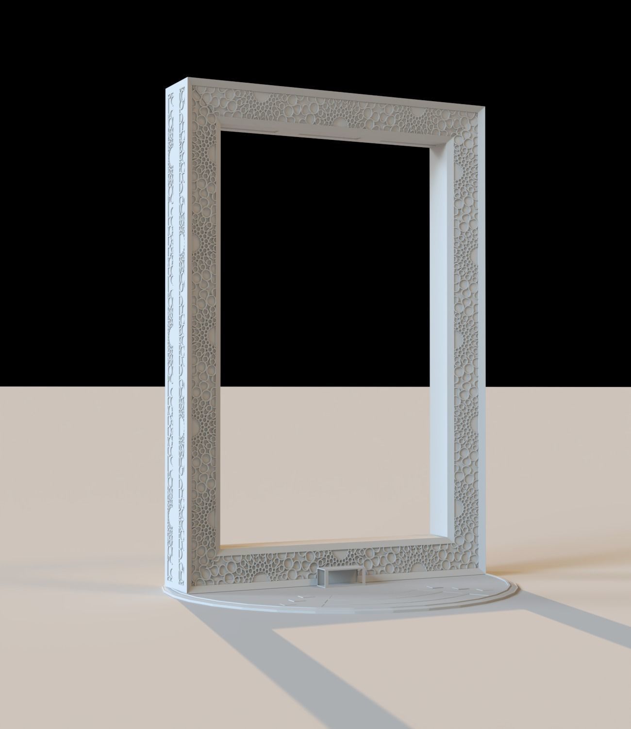 Dubai frame 3D model_5