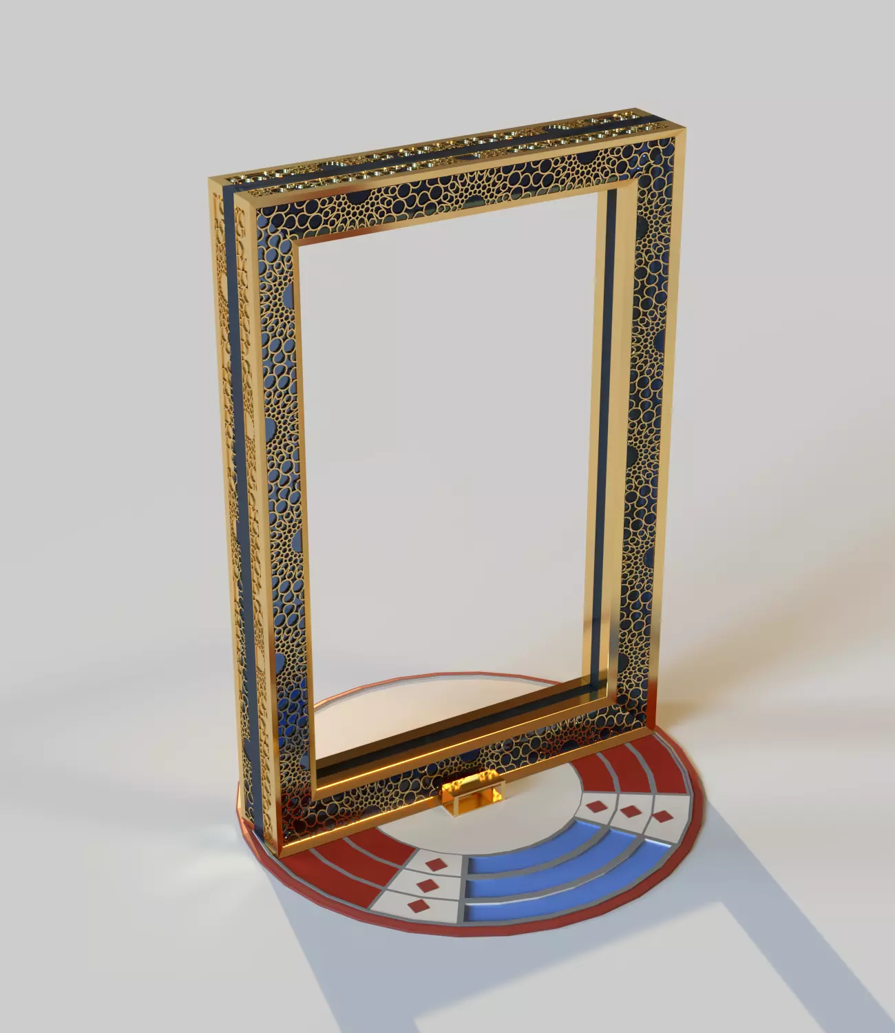 Dubai frame 3D model_0