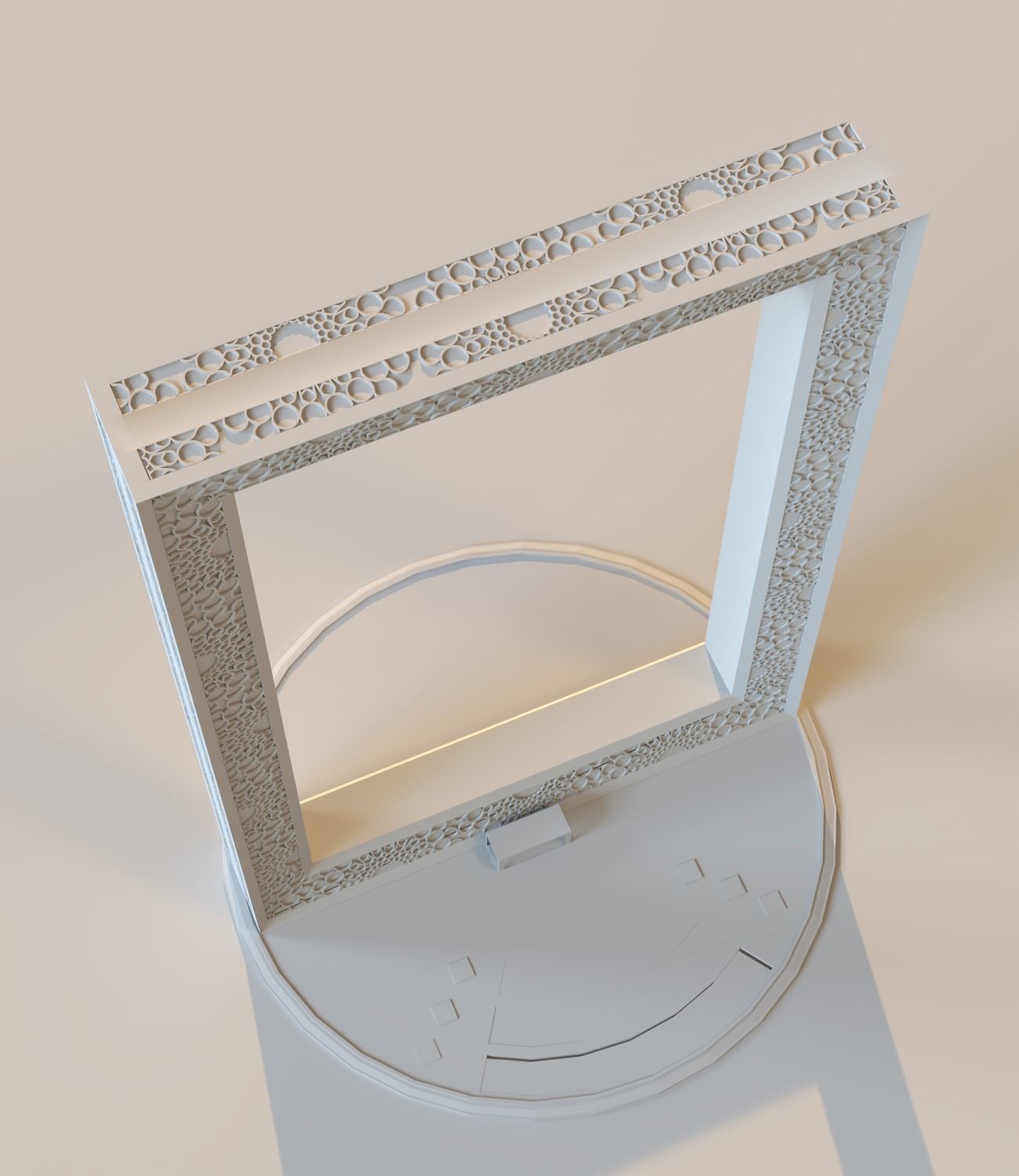 Dubai frame 3D model_7
