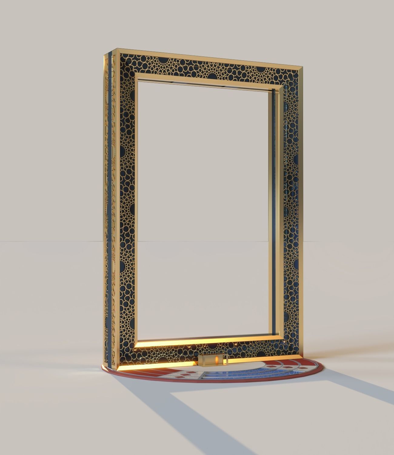 Dubai frame 3D model_4