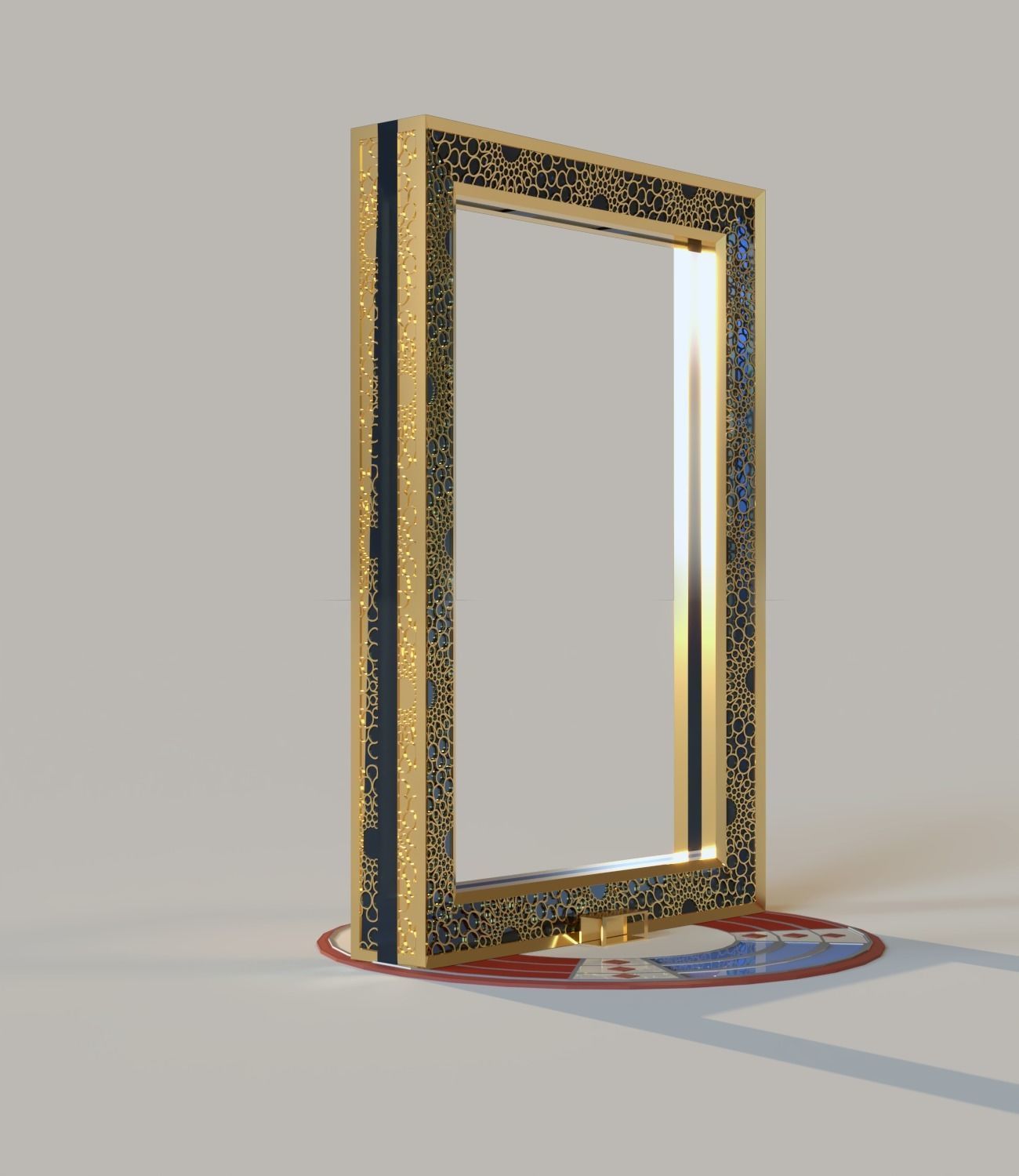 Dubai frame 3D model_2