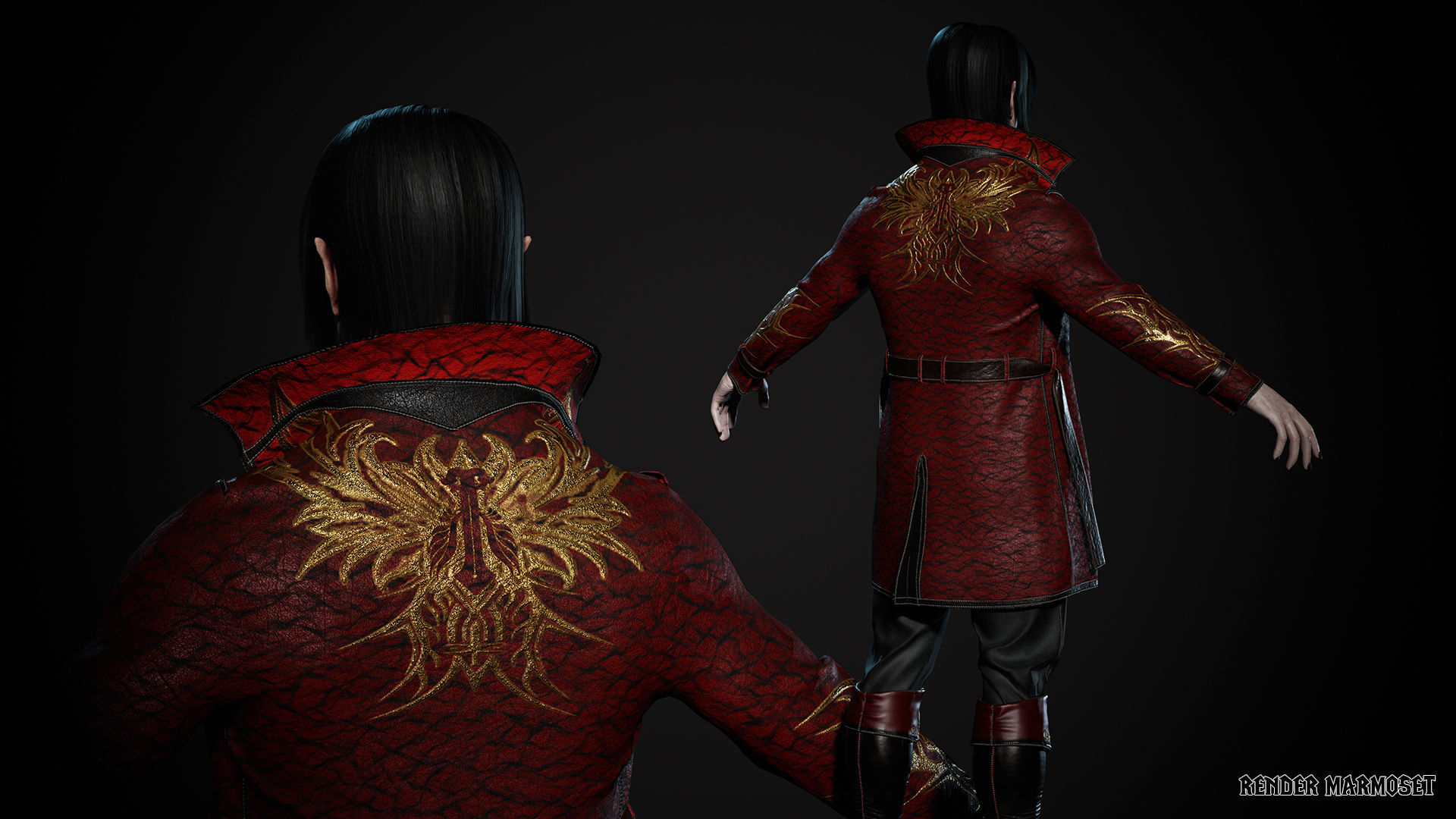 Dracula Low-poly 3D model_12