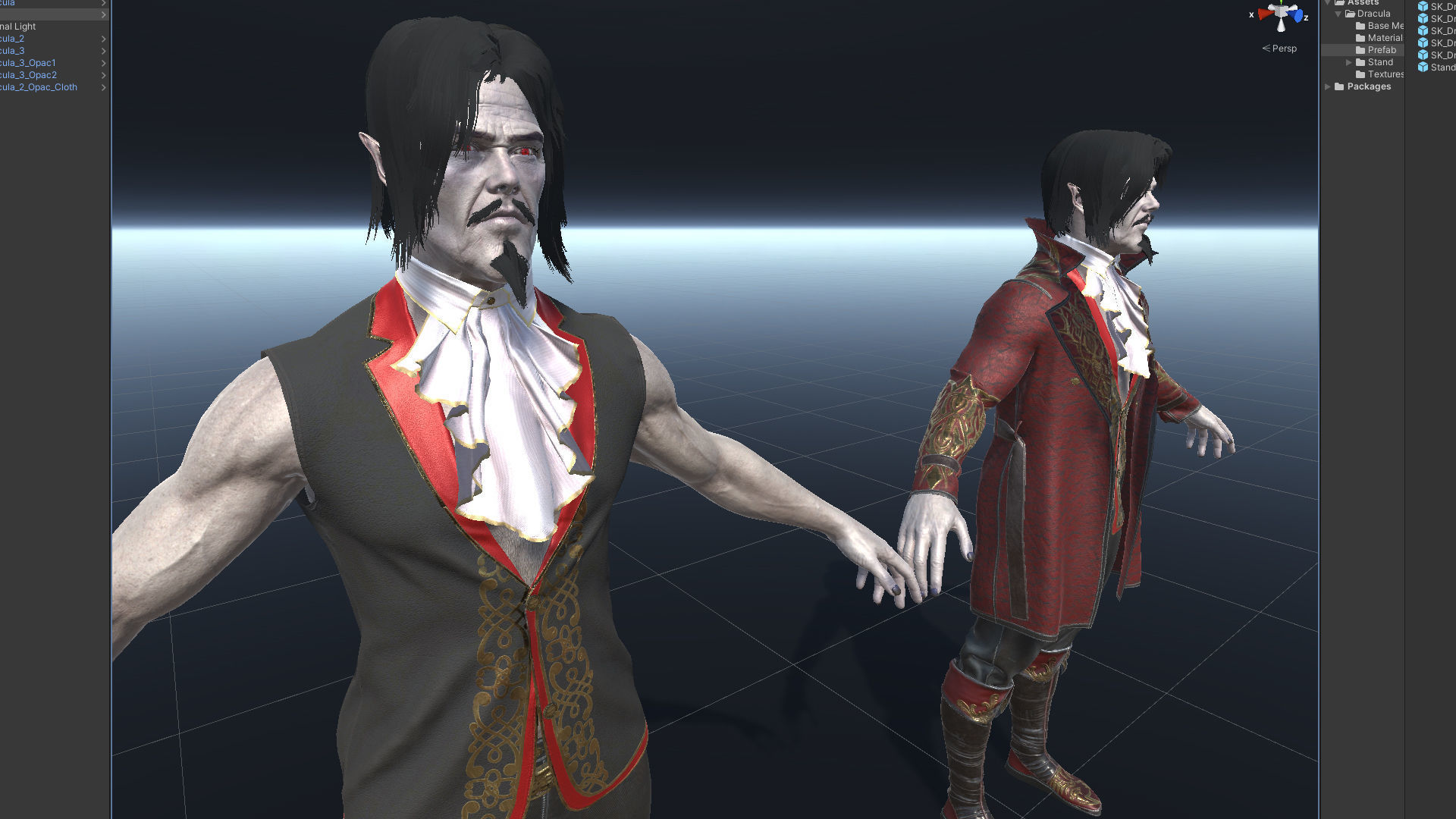 Dracula Low-poly 3D model_17