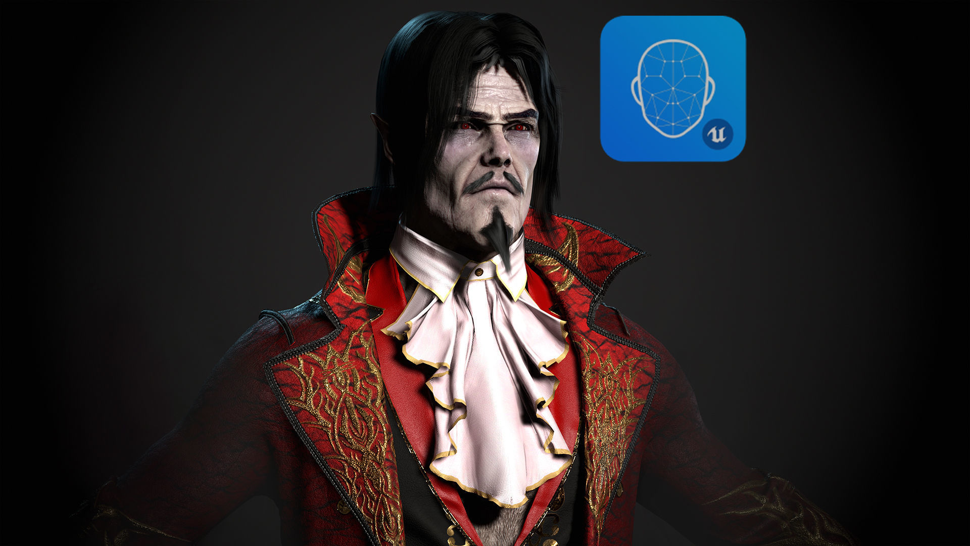 Dracula Low-poly 3D model_2
