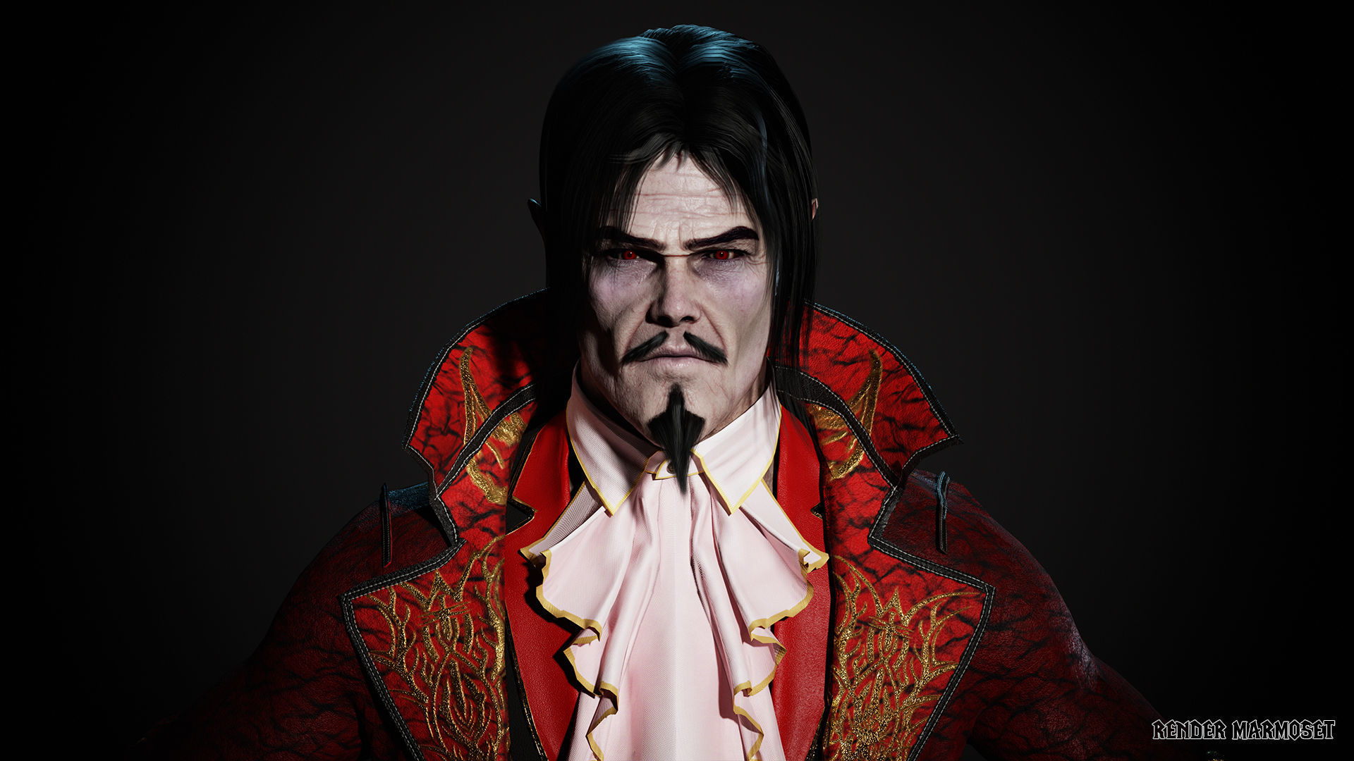 Dracula Low-poly 3D model_3