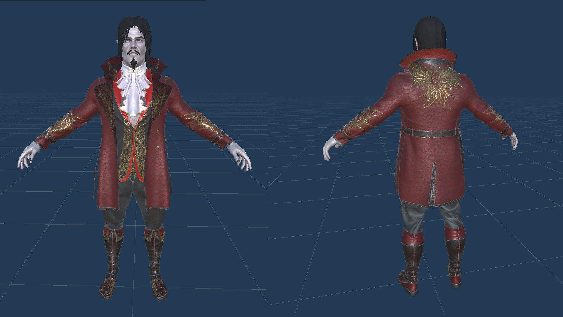 Dracula Low-poly 3D model_16