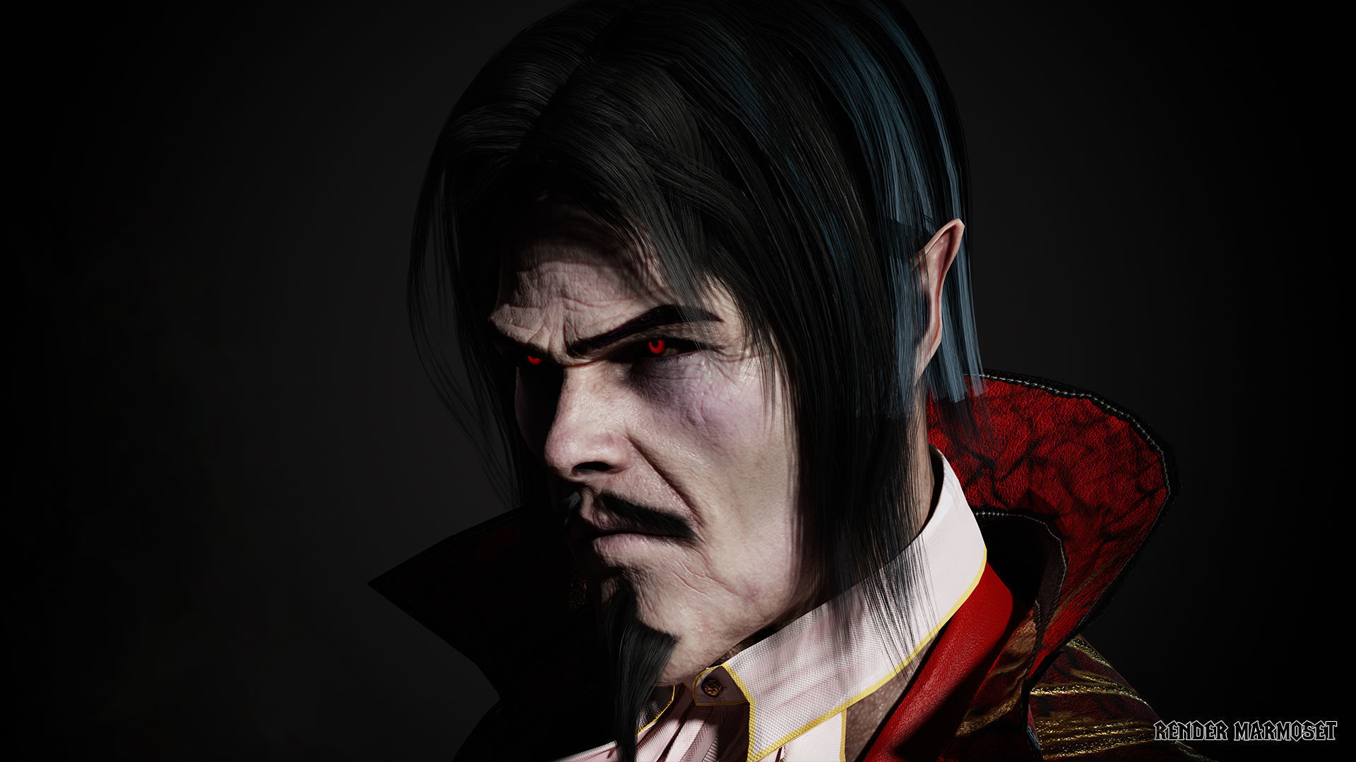 Dracula Low-poly 3D model_5