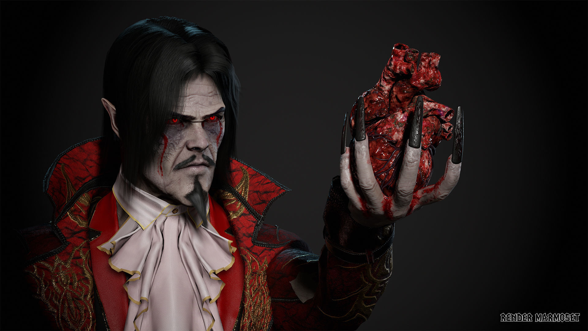 Dracula Low-poly 3D model_8