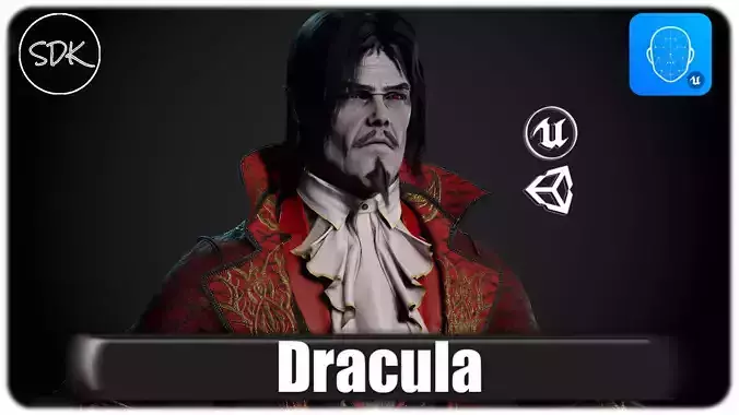 Dracula Low-poly 3D model