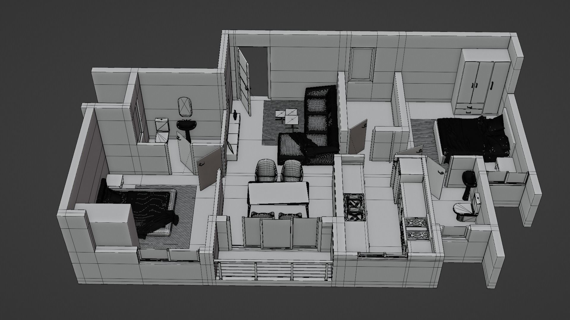 3D Floor Plan Model 21 3D model_5