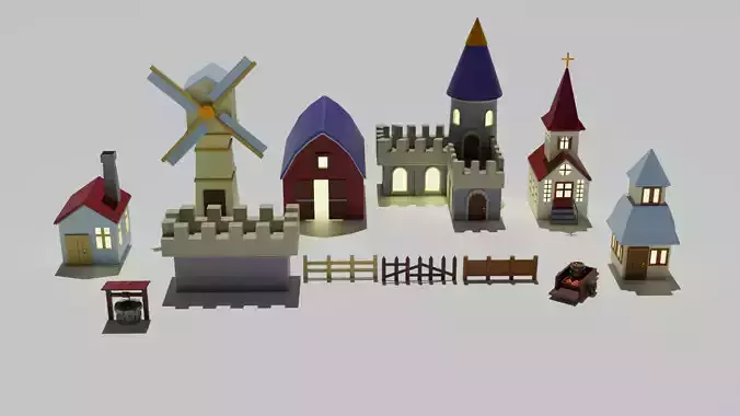 Small medieval town 
