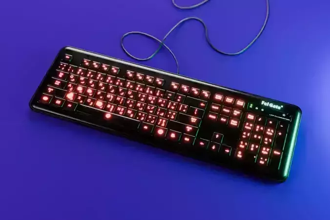 Worn LED Keyboard