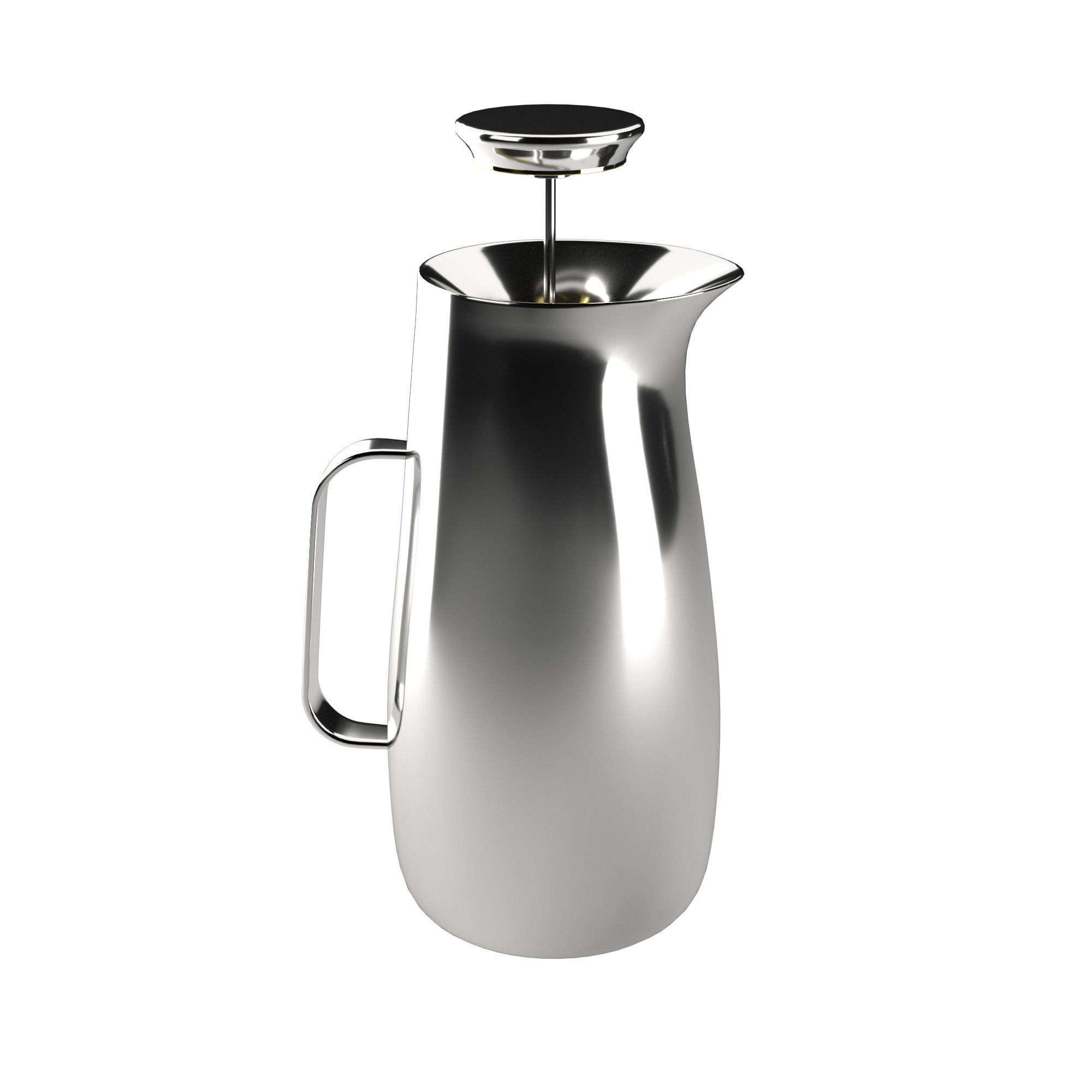 Stelton collection tea set  3D model_5