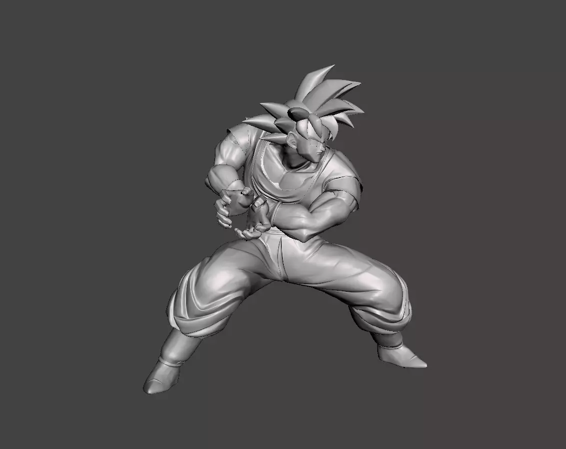 Son Goku 3D Model 3D print model_0