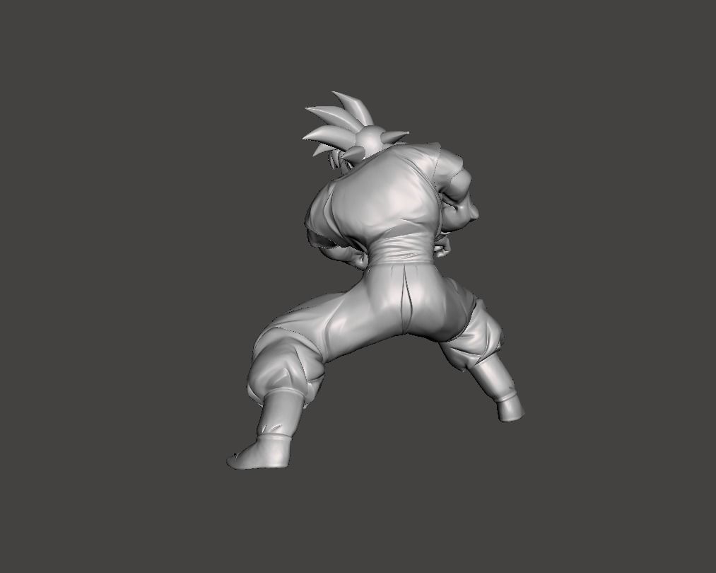 Son Goku 3D Model 3D print model_2
