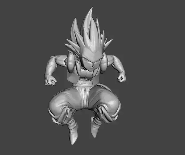 Gotenks Super Saiyan 1 3D Model
