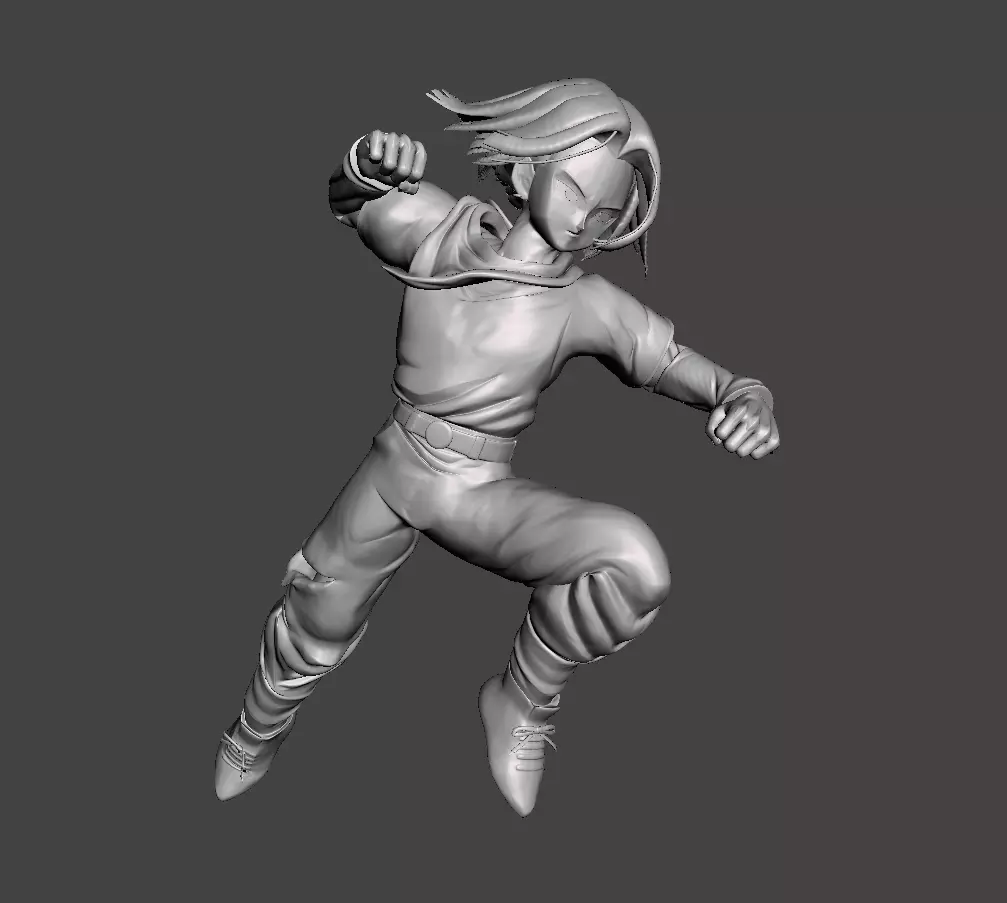 Android 17 3D Model 3D print model_0