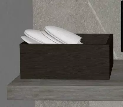 one pair of white hotel slippers Free 3D model