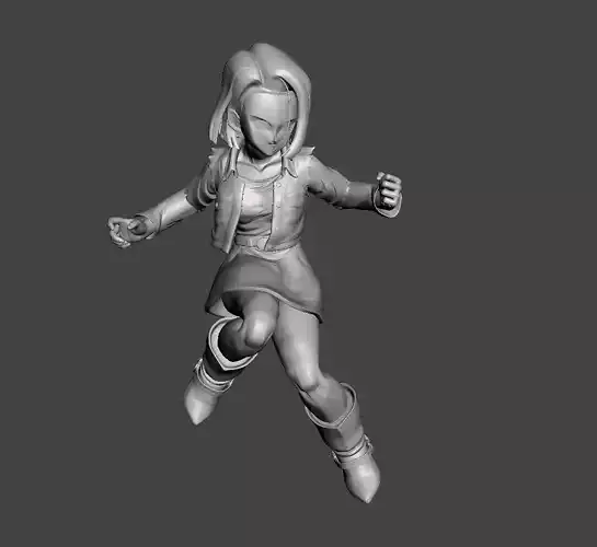 Android 18 3D Model 3D print model