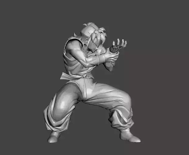 Yamcha 3D Model dragon ball character in motion