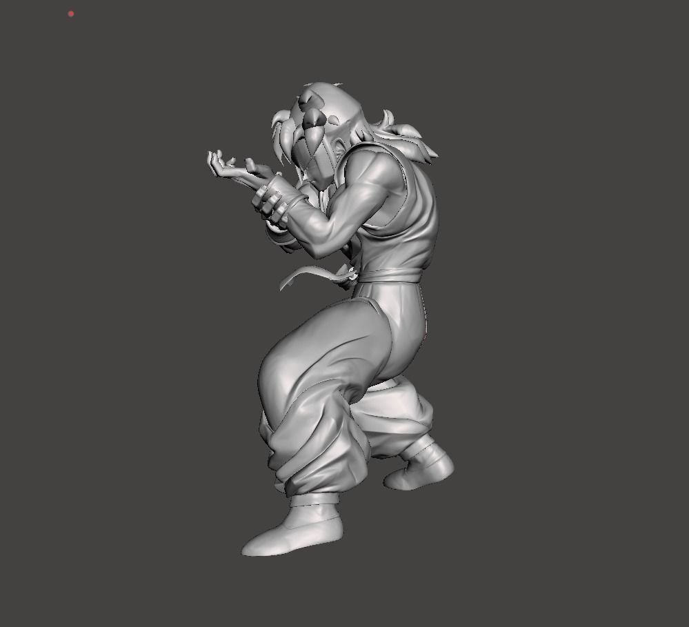 Yamcha 3D Model dragon ball character in motion 3D print model_1