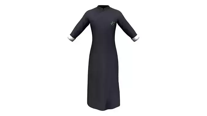 Traditional Chinese Long Coat Outwear Dress