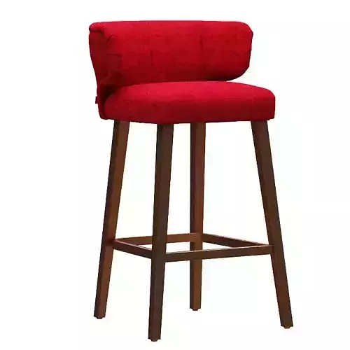 Bar chair fabric and wood
