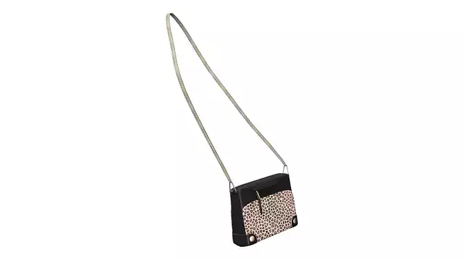 Leopard Print Over Shoulder HandBag