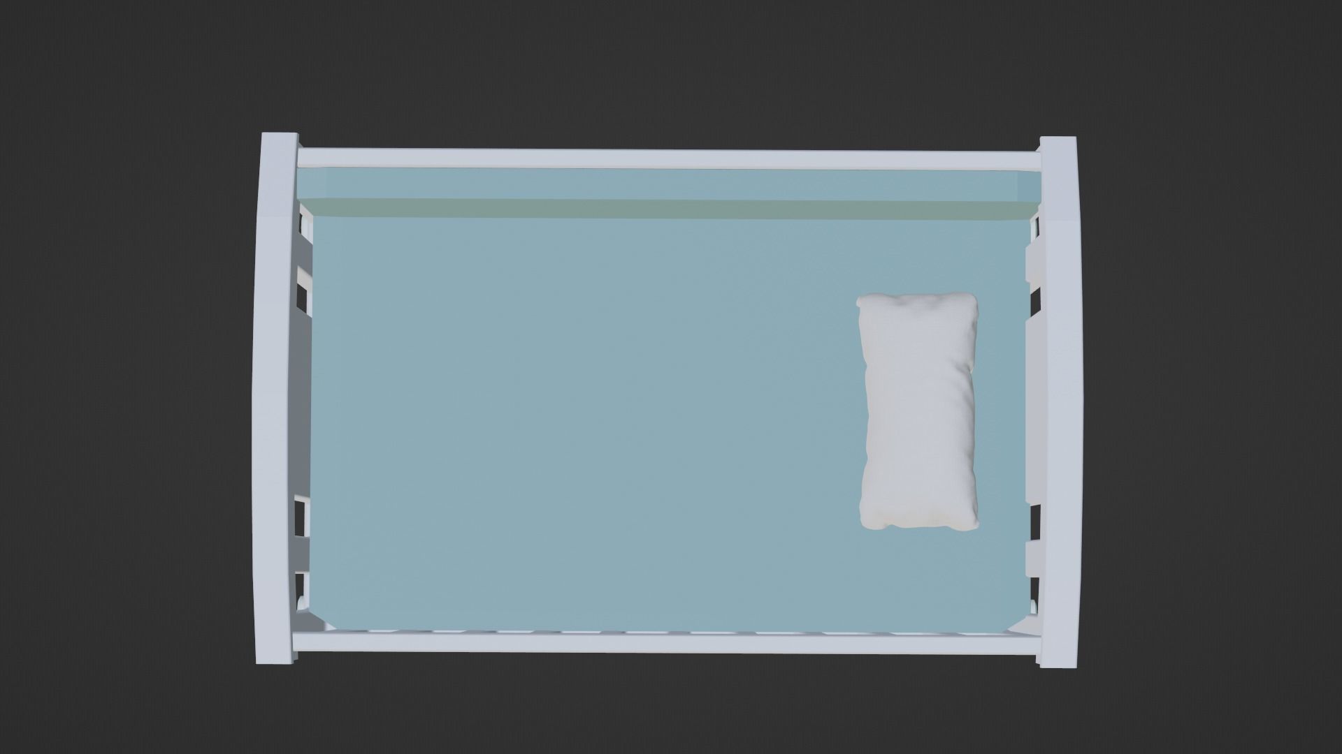 Baby Crib 3D model_4