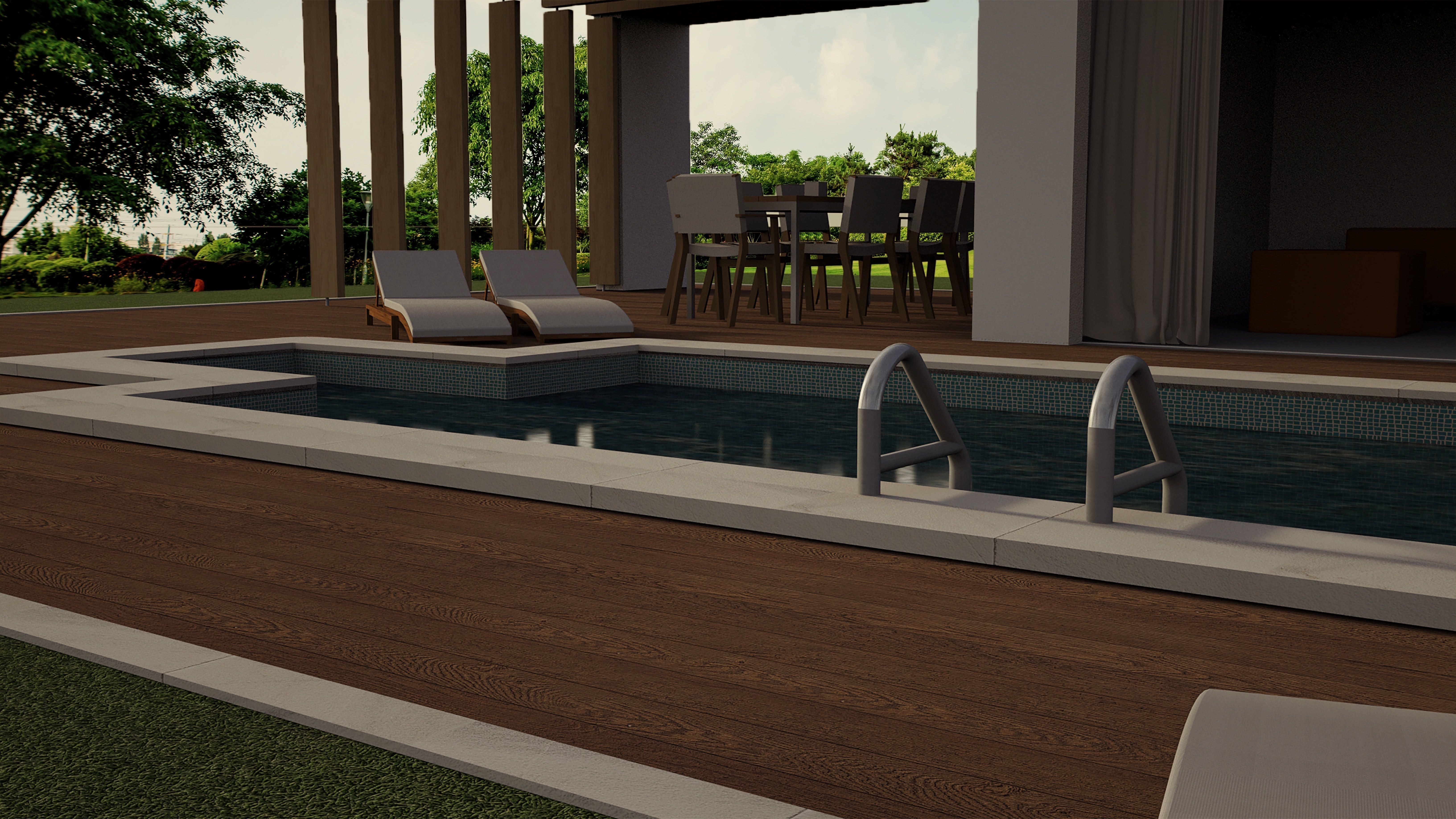 Pool House 3D model_3
