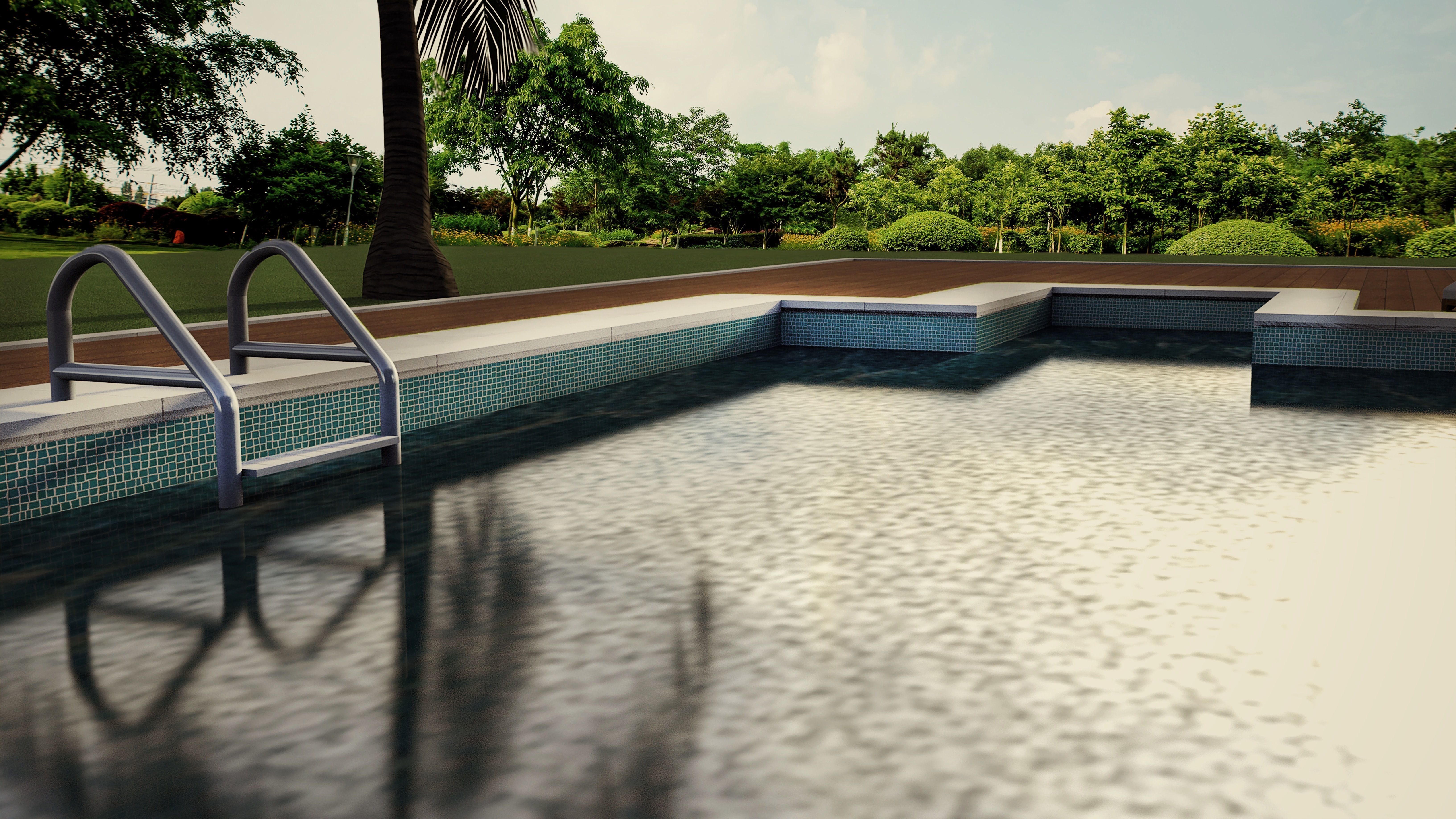 Pool House 3D model_1