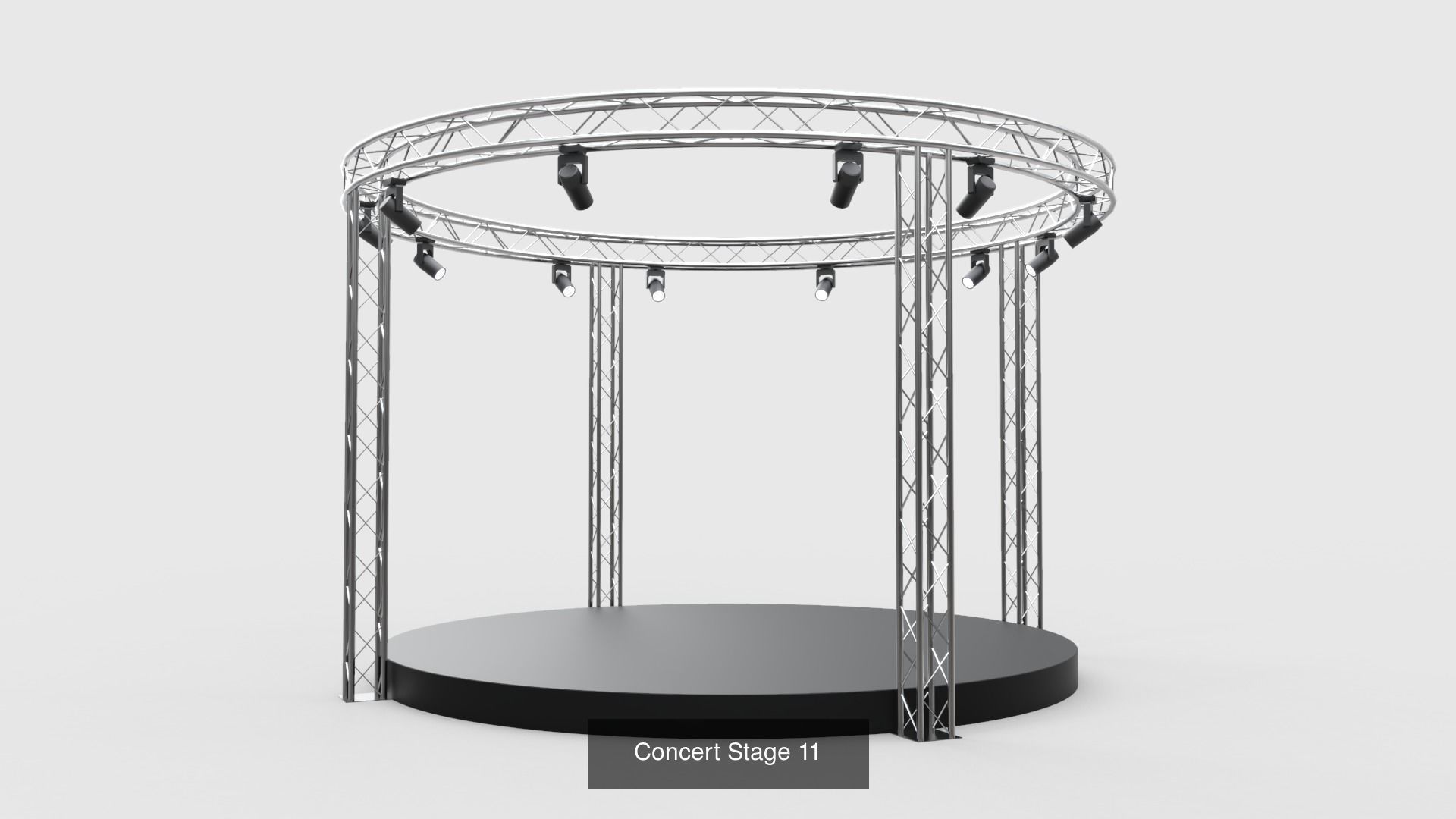 Concert Stages - Pack 4 3D Model Collection_11