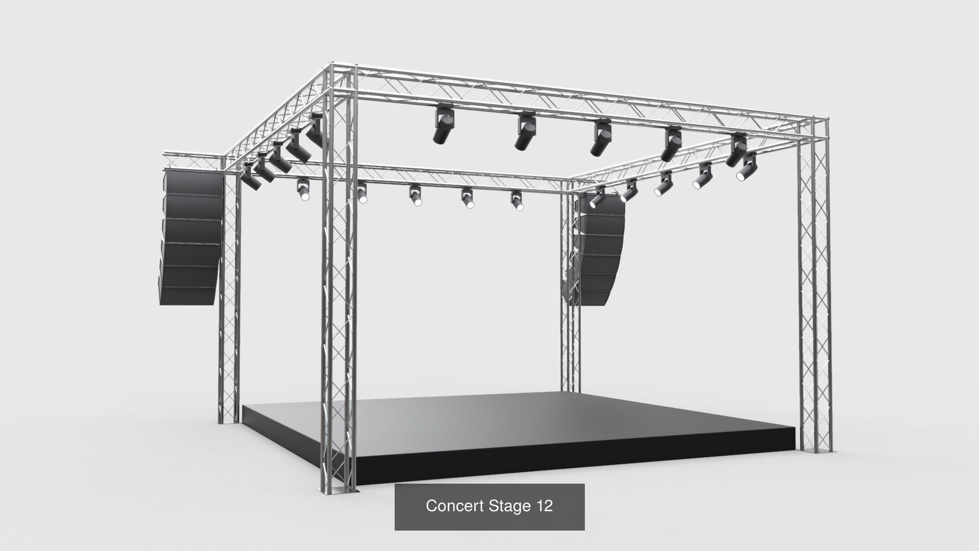 Concert Stages - Pack 4 3D Model Collection_12