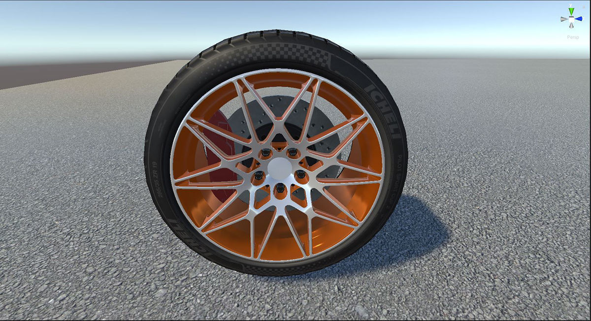 Realistic Wheel Pack Low-poly 3D model_21