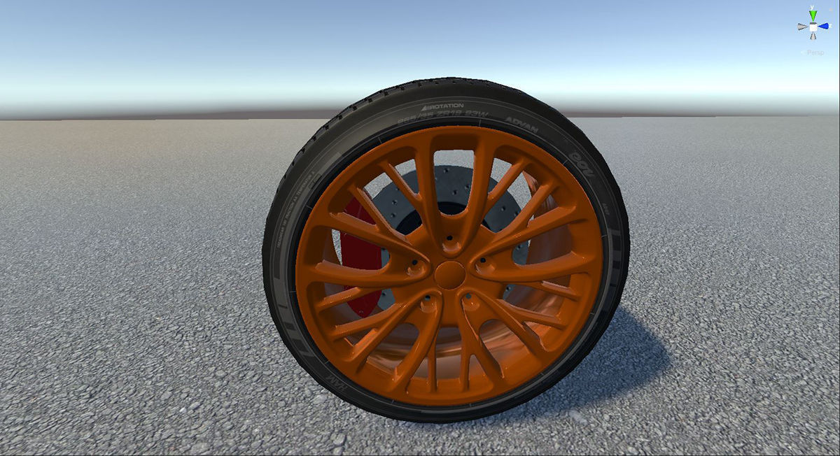 Realistic Wheel Pack Low-poly 3D model_22