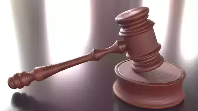 Justice wooden gavel