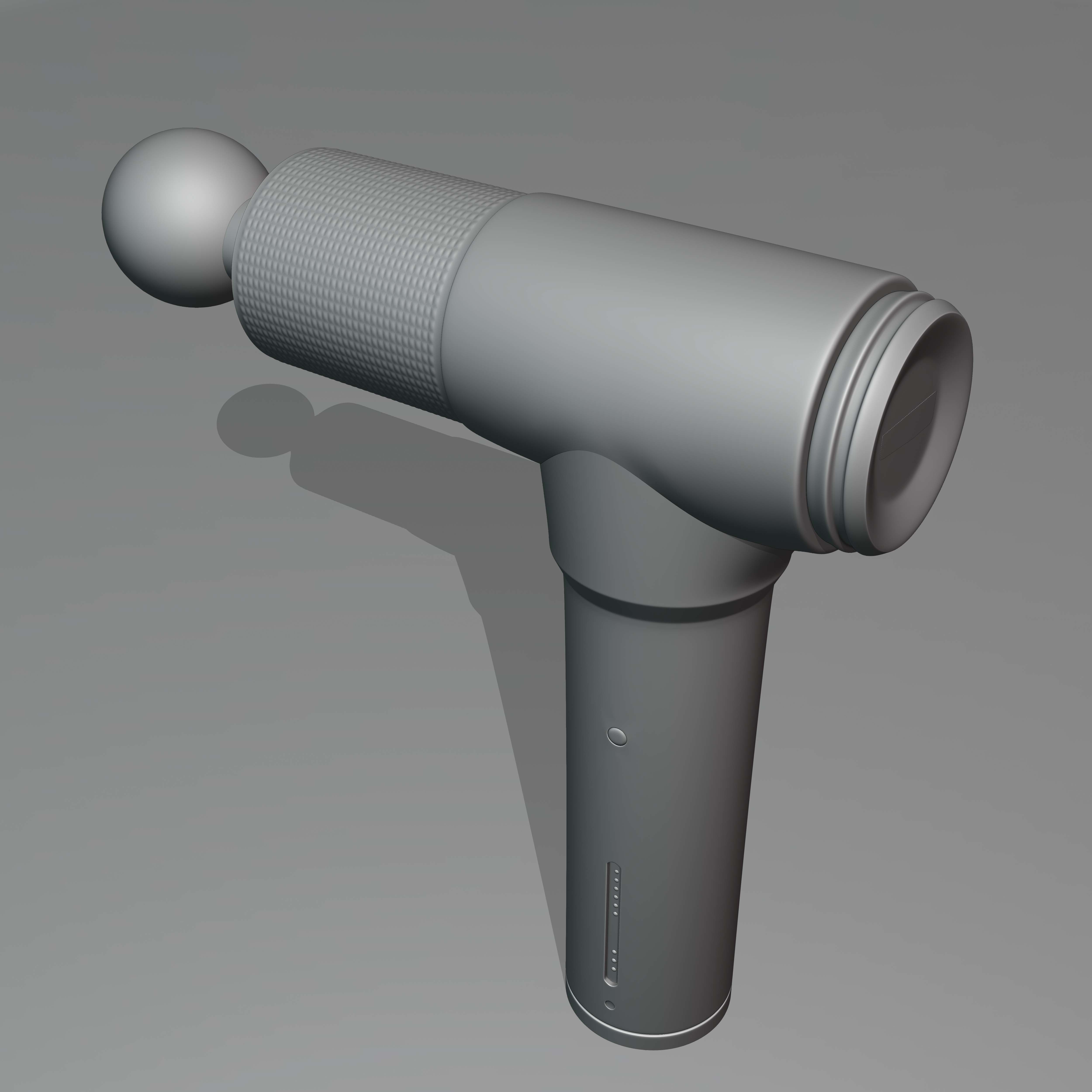 MASSAGE GUN Low-poly 3D model_3