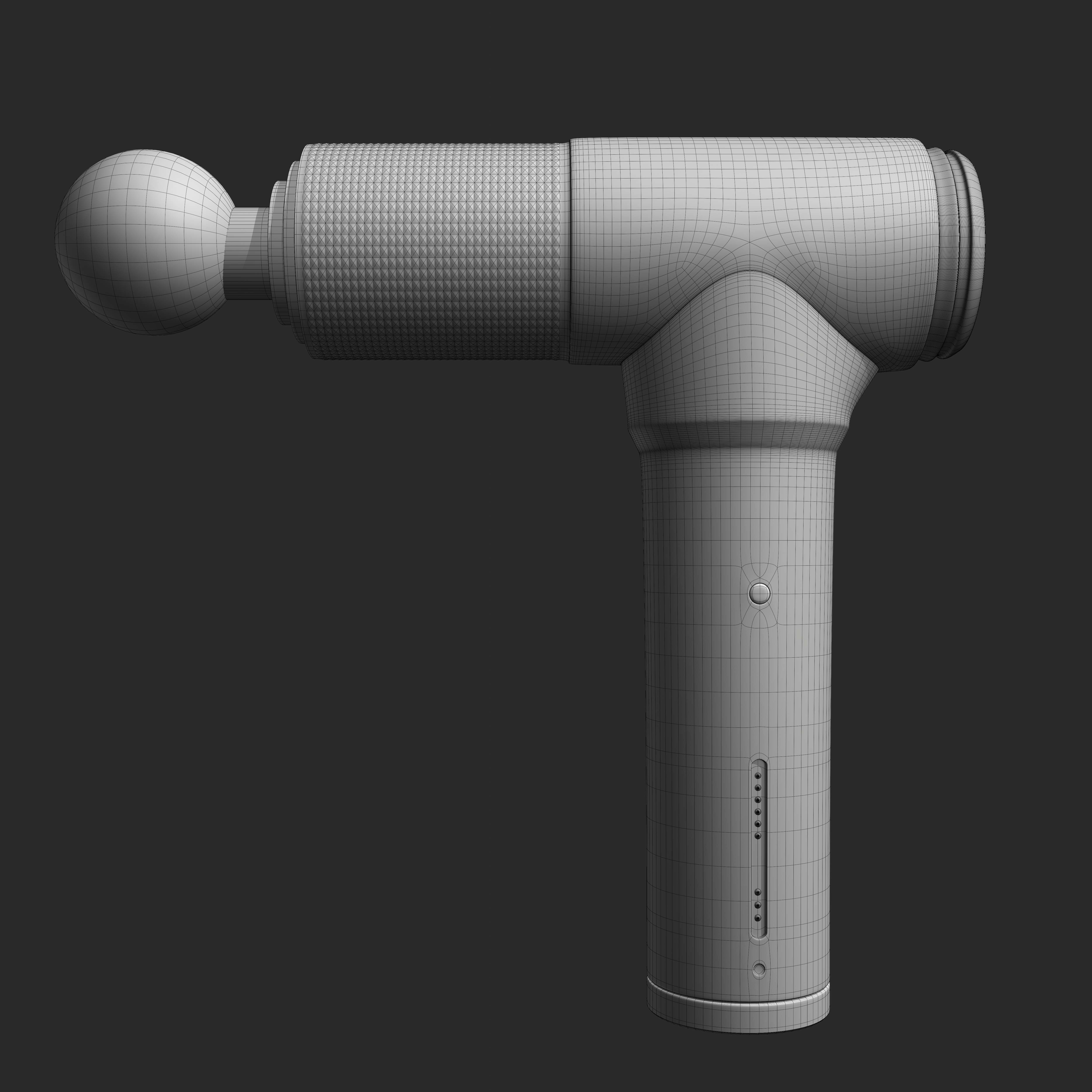 MASSAGE GUN Low-poly 3D model_4